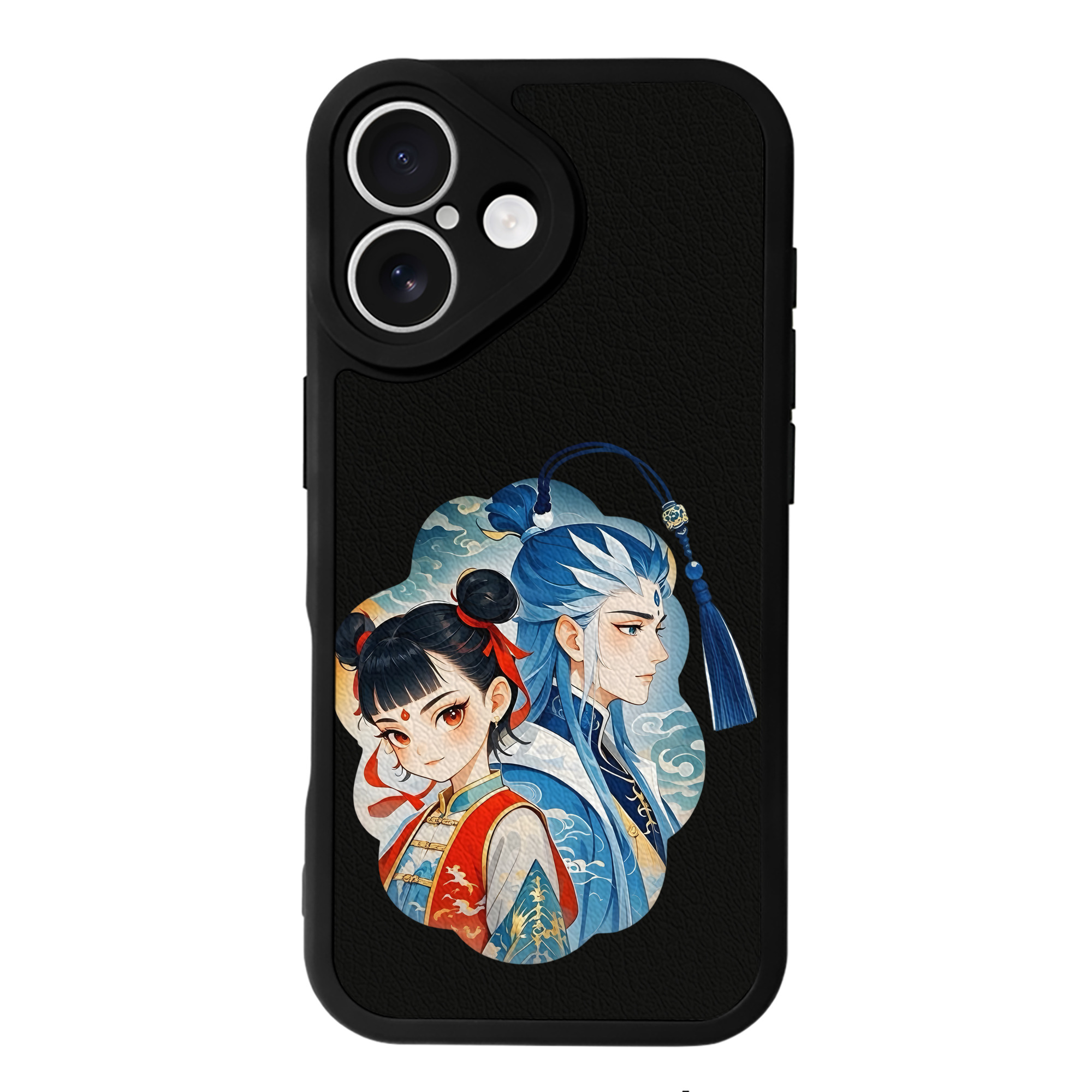 （画像用） Ne Zha 2 ナタ 魔童の大暴れ 【iPhone 16シリーズ対応】シリコンスマホケース（レザー調） 材質：シリコン